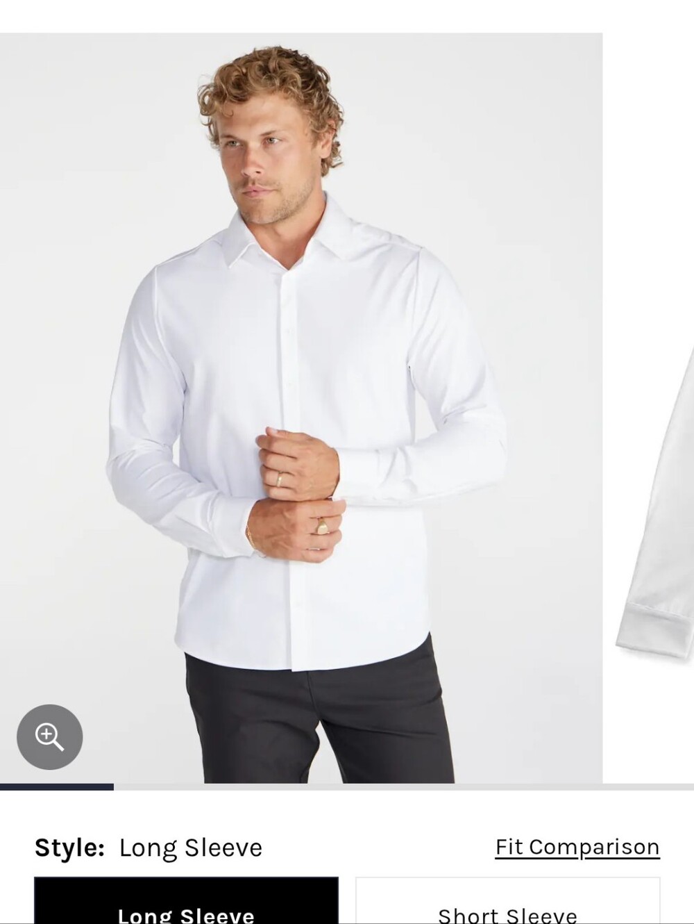 BYLT Men's White Long-Sleeve Button-Down Shirt - Picture 13 of 13